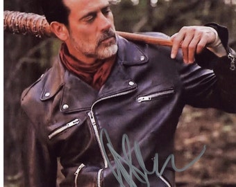 Jeffrey Dean Morgan The Walking Dead Negan Autograph Reprint  Photo LOOK Signed Autograph