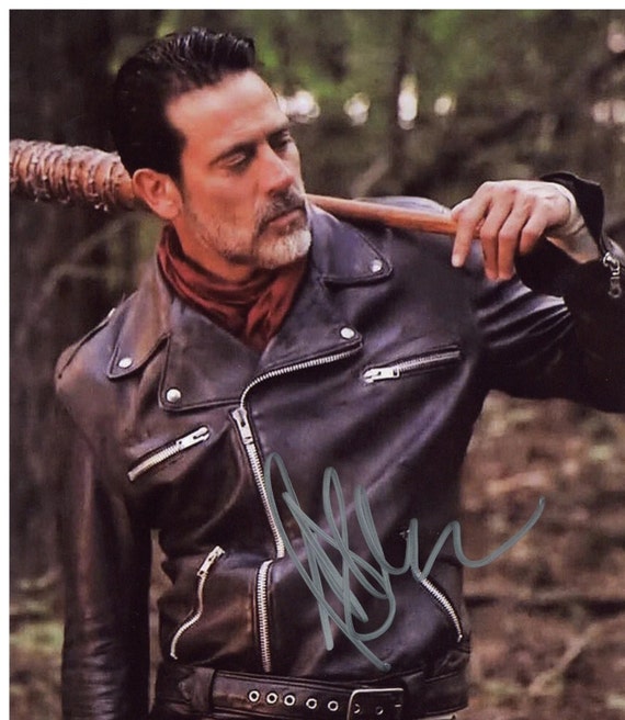 Jeffrey Dean Morgan The Walking Dead Negan Autograph Reprint Photo LOOK  Signed Autograph