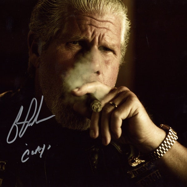 Ron Perlman as Clay Sons of Anarchy SONS Autograph Reprint Photo LOOK Signed Autograph
