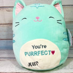 Jules the Cat Squishmallow| Toy| Cat Plushie| Personalization| Plushie|  Limited|  Stuffed Animal| Fall | Gift | Valentine’s Day | Winter|