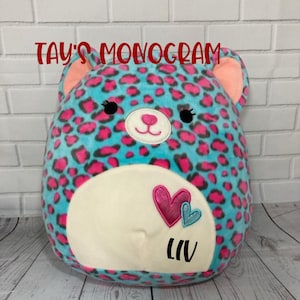 Cheetah with heart’s Squishmallow| Personalization| Plushie| Limited| Valentine’s Day | Winter| Spring| Gift|