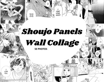 210個 ピンク アニメ 少女 雑誌 表紙 デジタルコラージュキット - マンガ 表紙 壁掛け コラージュ - デジタルコラージュ - アニメ ルーム デコレーション - 日本