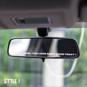 Girl/Boy You Look Good Mirror Sticker, Vinyl Mirror Sticker, Rearview Mirror Sticker, Bedroom Mirror Sticker, Trendy Vinyl Mirror Decal