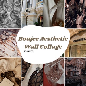 Boujee Wall Collage Prints, Trendy Collage Kit, Teen Bedroom, Aesthetic Room Decor, Boujee Aesthetic (PHYSICAL PRODUCT) (2 sizes)