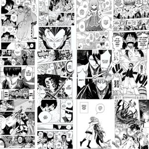 Manga Panel Wall Collage, Manga Wall Collage Kit, Anime Room Decor, Manga Room Decor, Aesthetic Wall Kit (2 sizes) image 5