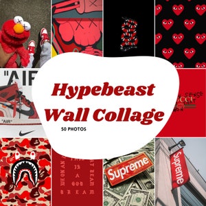 Hypebeast Wall Collage, Hypebeast Aesthetic Wall Collage Kit, Hypebeast Room Decor, Hypebeast Wall Decor (PHYSICAL PRODUCT) (2 SIZES)