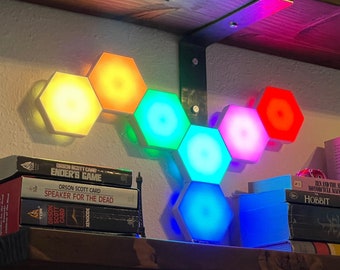 Gaming Room Lights for Wall - 7 Pack Hexagon Lights - Remote Controlled LED Panels - Touch Light Panels - Gaming LED Lights - LED Wall Decor