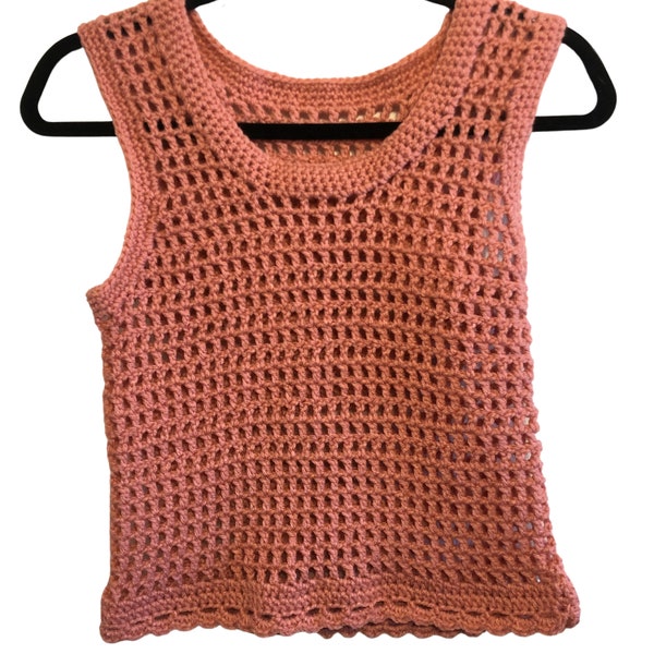 Crochet lace tank top