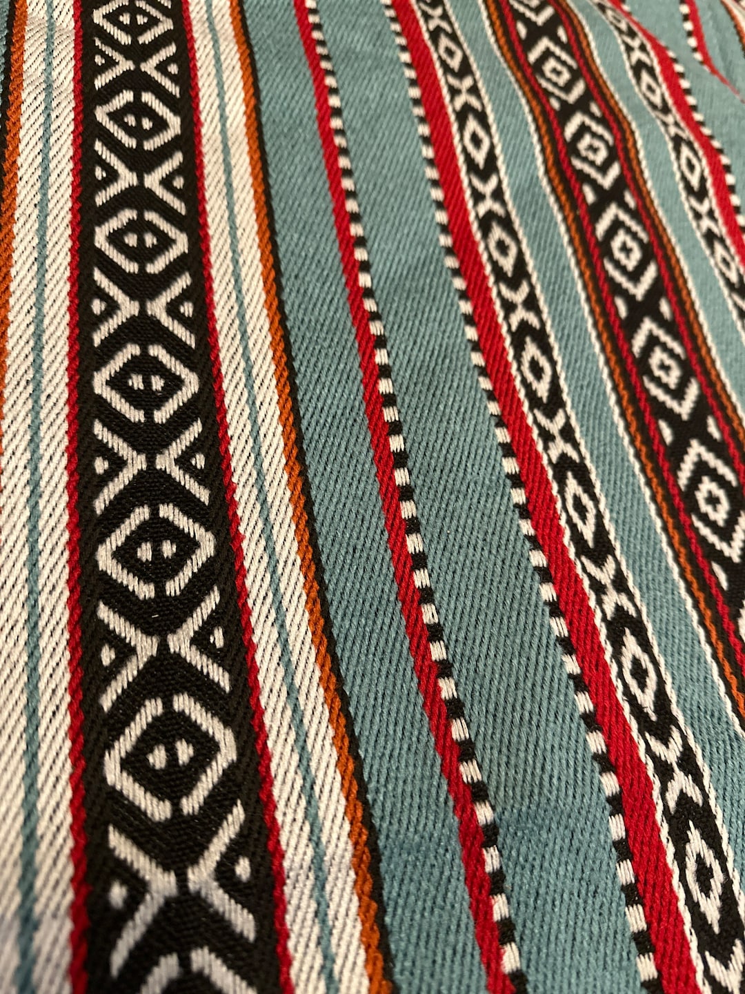 Jordanian Made Authentic Bedouin Sadu Fabric for Cushions, Tablecloths