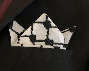 Custom Listing: 12 Palestinian Keffiyeh Fabric Pocket Squares