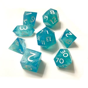 Sea Salt Sharp Edged Dice Set