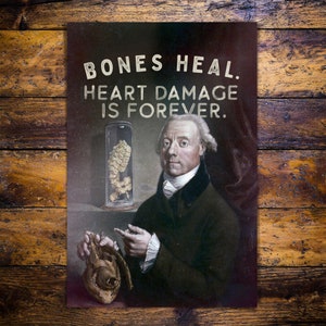Bones Heal Mini Impressão/Cartão Postal