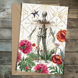 Anatomical Floral Greeting Card No. 5
