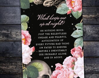What Keeps Me Up At Night Print/Postcard
