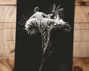 Body of a Flower: Honeybee Luster Metallic Print