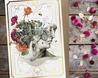 Anatomical Floral Greeting Card No. 1