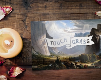 Touch Grass Mini Print