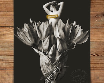 Body of a Flower: Yellowjacket Luster Metallic Print