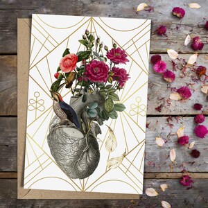 Anatomical Floral Greeting Card No. 6