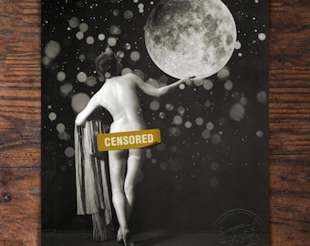 Behold the Body of the Moon Luster Metallic Print