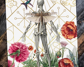 Anatomical Floral Print No. 5