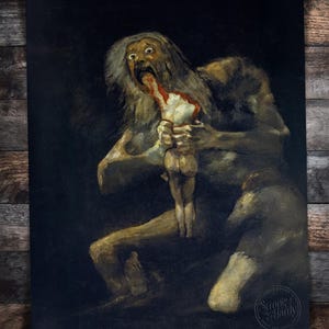 Reproducción restaurada de Saturno devorando a su hijo