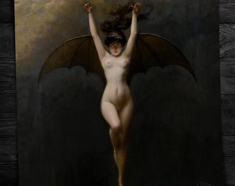 La Femme Chauve-Souris (The Bat Woman) Restored Reproduction Print