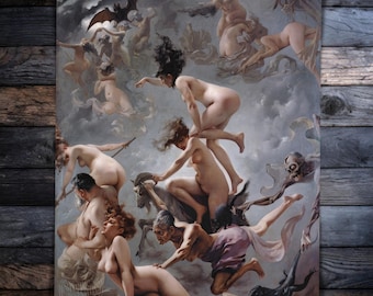 Witches Going To Their Sabbath Restored Reproduction Print