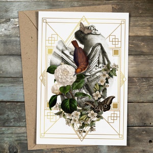 Anatomical Floral Greeting Card No. 9