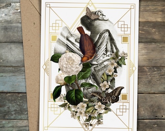 Anatomical Floral Greeting Card No. 9