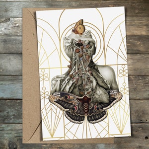 Anatomical Floral Greeting Card No. 7