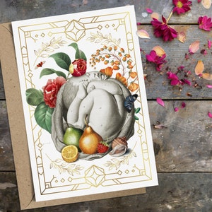 Anatomical Floral Greeting Card No. 3