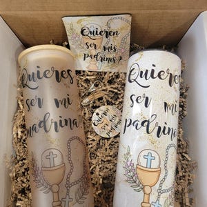 Set de Padrinos de Bautizo / Godparents Proposal Gift