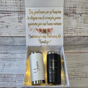 Godparent Proposal Box -  Set de Padrinos de Comunión   Spanish Godparents Gift