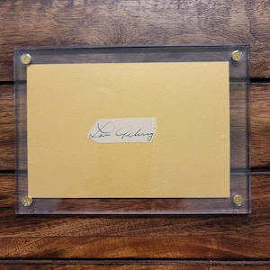 Lou Gehrig Baseball Autograph-Babe Ruth Teammate-1927 New York Yankees-Professionally Encapsulated-Hologrammed Certificate of Authenticity!