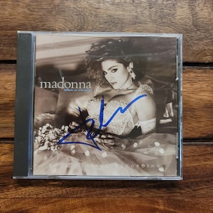 Madonna Autographed 1984 &quot;Like a Virgin&quot; CD with Certificate of Authenticity!
