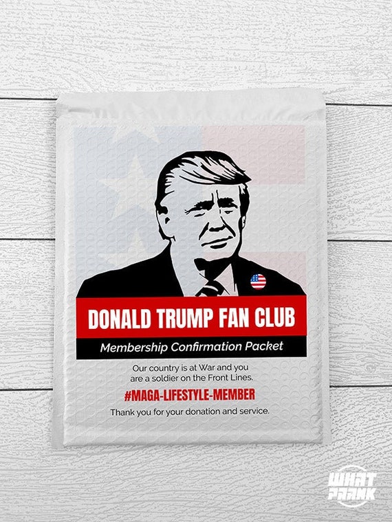 Donald Trump Fan Club Prank - Etsy