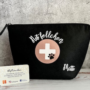 Notfellchen Hunde Apothekentasche, personalisiert ByFiönchen / Notfalltasche / HundeZubehör / Medikamententasche / alles für den Hund