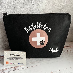 Notfellchen Hunde Apothekentasche, personalisiert ByFiönchen / Notfalltasche / HundeZubehör / Medikamententasche / alles für den Hund