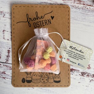 Frohe Ostern, Geschenkkarte mit Säckchen, ByFiönchen