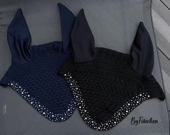 Fliegenmütze „Spezial Edition“ mit Extra-Glitzersteinen, Fliegenohren ByFiönchen