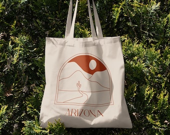 Arizona Tote Bag, Arizona Gifts, Canvas Tote Bag, Cute Tote Bag, Nature Tote Bag, Beach Bag Tote, University Tote Bag, School Tote Bag