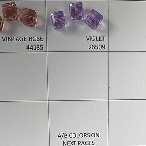 8mm Austrian Crystal Cubes, 10-Pack #5601 - Standard Colors Pg 5 of 10