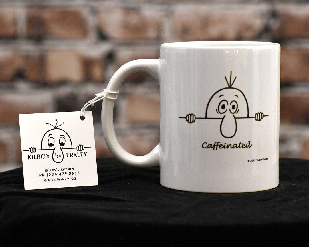 Kilroy Coffee Mug 11oz Ceramic Coffee Lover Mug, Funny Coffee Mug, Gift