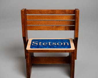 Step Stool and Seat for Kids in Kitchen, Bathroom, Bedroom, Living Room & Balcony - Indoor and Outdoor - Personalized Gift