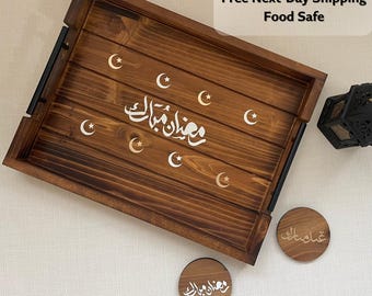 Elegant 13x17 Ottoman Tray: Versatile Serving Platter for Eid, Ramadan, Coffee Tables & Kitchen Decor