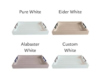 Bandeja de servir de 13x17 pulgadas / Madera maciza, acabado pintado, opciones de color personalizadas.