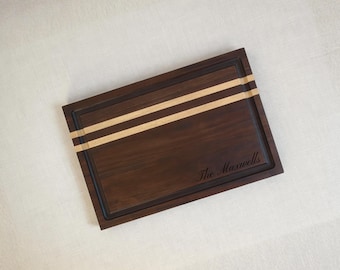 Tabla de cortar de nogal personalizada, grabada, regalo de inauguración de casa para agente inmobiliario