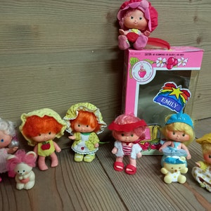 Babies, Strawberry Shortcake, Cherry Cuddler, Apple Dumplin, Apricot Sorbet, Butter Cookie. Vintage 1979
