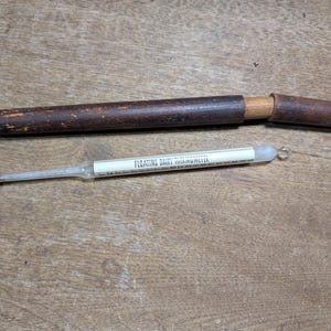 Antikes Vintage Molkerei Schwimm-Thermometer